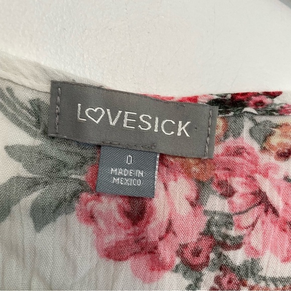 LOVESICK BY TORRID 0 Plus Size White Pink Floral Crochet Lace Short Sleeve Top - Picture 4 of 16